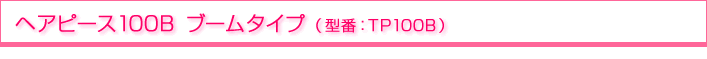 �w�A�s�[�X100B�u�[���^�C�v�@�^��TP100B